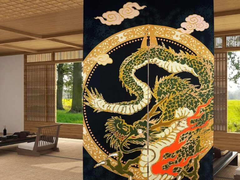 Paneles japoneses estampados
